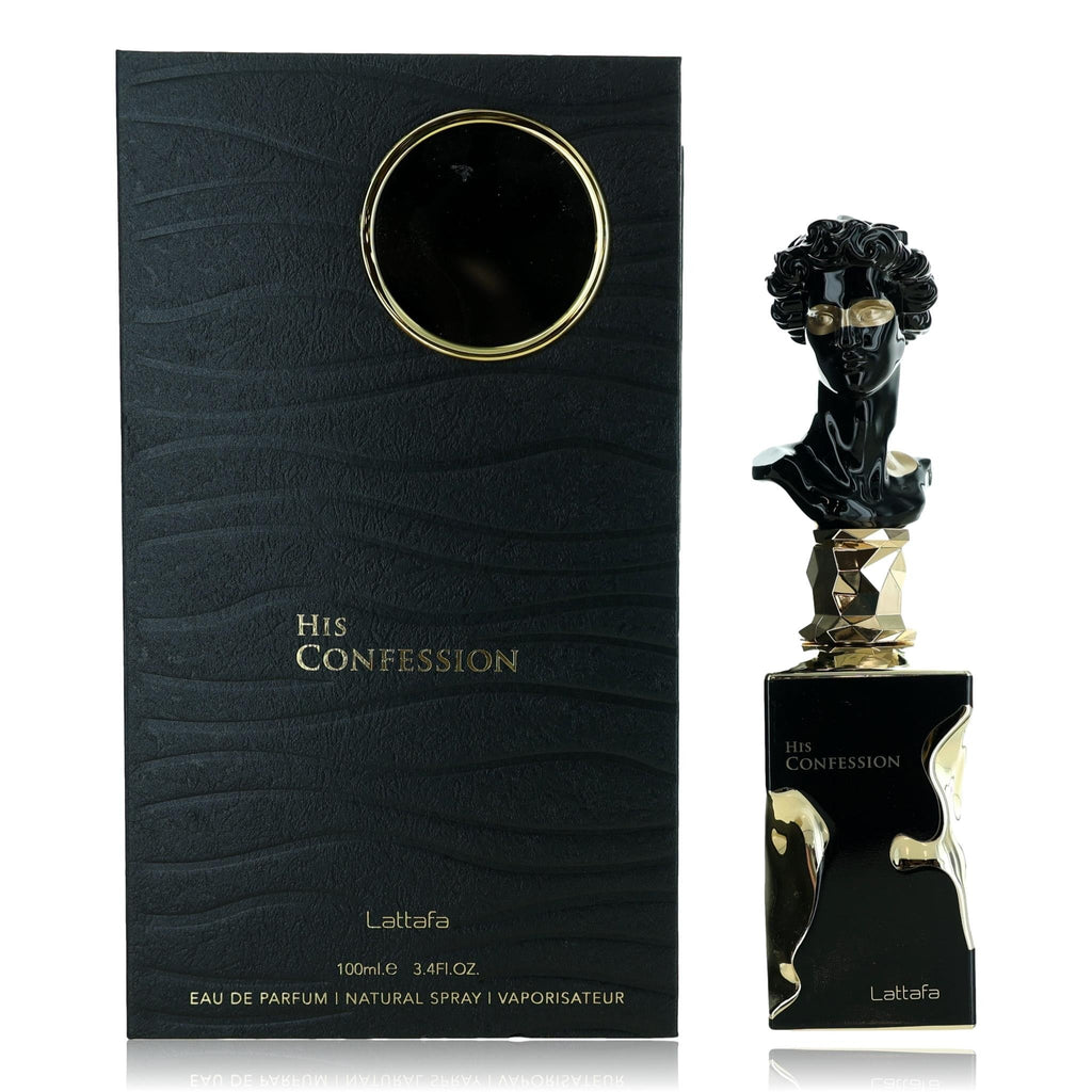 His Confession by Lattafa, 3.4 oz EDP Spray for Men