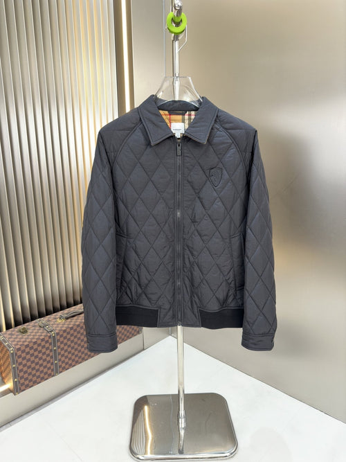 Burberry Diamond-Quilted Check-Lined Jacket — hero