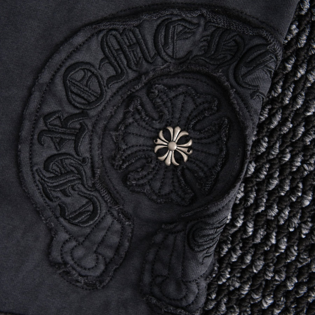 Chrome Hearts Horseshoe Floral Embroidered Shorts — detail